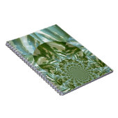Eco Green Camo Kaleidoscope Art Print Design Notitieboek (Rechterzijde)