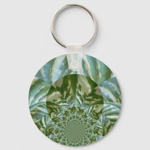 Eco Green Camo Kaleidoscope Art Print Design Sleutelhanger