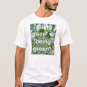 Eco Green Camo Kaleidoscope Art Print Design T-shirt