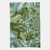 Eco Green Camo Kaleidoscope Art Print Design Theedoek (Verticaal)