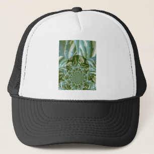 Eco Green Camo Kaleidoscope Art Print Design Trucker Pet