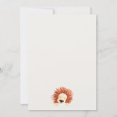 Eco Green Heet Luchtballon Leeuw Kinderen Verjaard Bedankkaart (Achterkant)