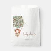 Eco Green Hot Air ballon Lion Magisch Baby shower Bedankzakje (Voorkant)