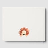 Eco Green Hot Air ballon Lion Magisch Baby shower Gastenboek (Achterkant)