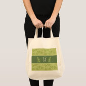 Eco Green Monogram Grocery Tas (Voorkant (product))