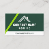 Eco Green Roofing Solar Contractor Duurzaam Visitekaartje (Achterkant)