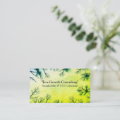 Eco-Growth Business Card Visitekaartje (Staand voorkant)