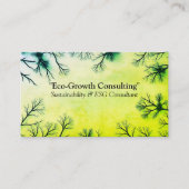 Eco-Growth Zakelijke Kaart Visitekaartje (Voorkant)