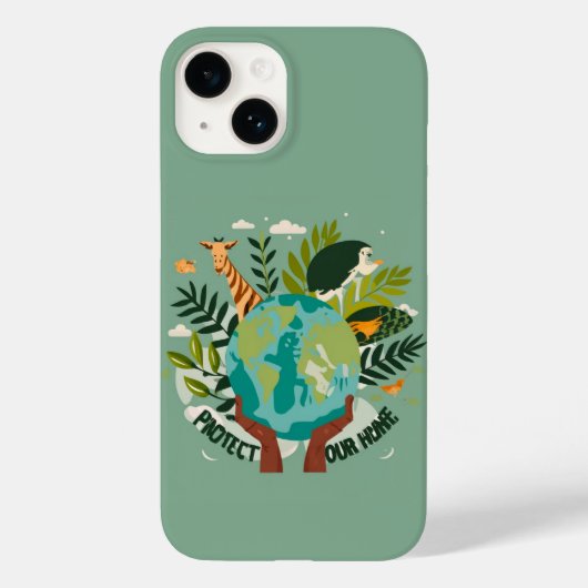 🌍💚 Eco Guardian: Bescherm onze 🐘 van de huistel Case-Mate iPhone Case (Achterkant)