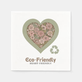 Eco & hartvriendelijke liefde servet