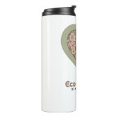 Eco & hartvriendelijke liefde thermosbeker (Gedraaid links)