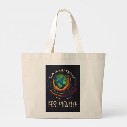 Eco Initiative Grote Tote Bag (Achterkant)