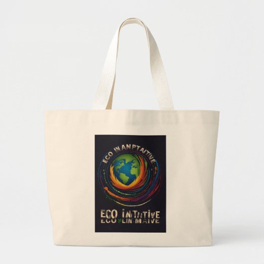 Eco Initiative Grote Tote Bag (Voorkant)