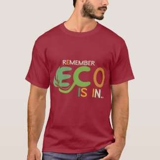 Eco is binnen t-shirt