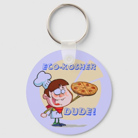 Eco-KOSHER, DUDE! Orthodox Key Ring Sleutelhanger (Voorkant)