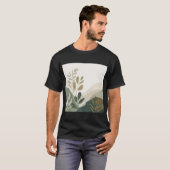 Eco Minimalist Nature Art Men's Tshirt (Voorkant volledig)