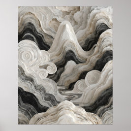 Eco-minimalistische wandkunst  poster