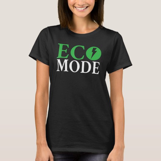 Eco Mode EV Elektrisch Voertuig T-shirt (Voorkant)