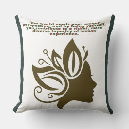 Eco Natuur minimalistisch sweatshirt Kussen