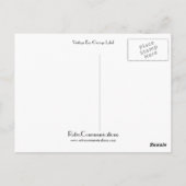 Eco Oranje Etiket Briefkaart (Achterkant)