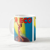  Eco Oranje Etiket Koffiemok (Voorkant links)