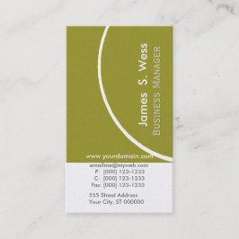Eco Organic Green Business Design Promotion Visitekaartje