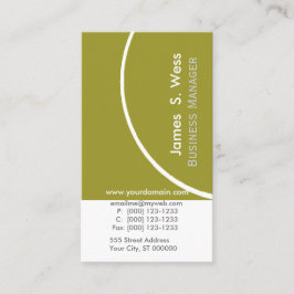 Eco Organic Green Business Design Promotion Visitekaartje