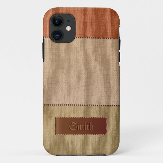 Eco Organic Natural Fibre iPhone 5 Hoesje (Achterkant)