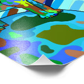 Eco-phant Earth Elephant Modern Art Foto Afdruk (Hoek)