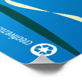 Eco-Poster voor schildpadden (plastic zakken zijn  Poster (Hoek)