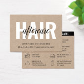 Eco Premium Kraft Hair Colour Aftercare Visitekaartje (Bureau)