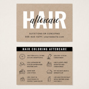 Eco Premium Kraft Hair Colour Aftercare Visitekaartje