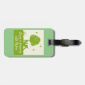 Eco Quote Leven in harmonie met Natuur Bagagelabel (Achterkant horizontaal)