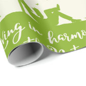 Eco Quote Leven in harmonie met Natuur Cadeaupapier (Rol Hoek)