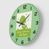 Eco Quote Leven in harmonie met Natuur Grote Klok (Hoek)