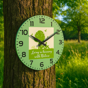 Eco Quote Leven in harmonie met Natuur Grote Klok