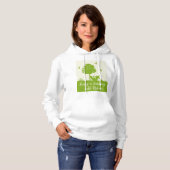 Eco Quote Leven in harmonie met Natuur Hoodie (Voorkant volledig)