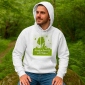 Eco Quote Leven in harmonie met Natuur Hoodie