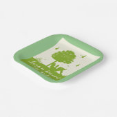 Eco Quote Leven in harmonie met Natuur Papieren Bordje (Gebogen)