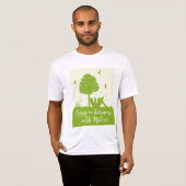Eco Quote Leven in harmonie met Natuur T-shirt (Voorkant volledig)