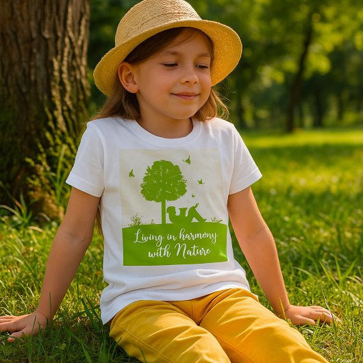 Eco Quote Leven in harmonie met Natuur T-shirt