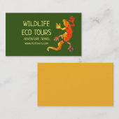 Eco reizen avontuur tours zakelijke gekko wildlife visitekaartje (Voorkant / Achterkant)