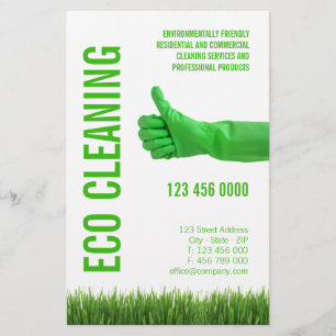 Eco Schoonmaak Milieuvriendelijk Huishouden Flyer