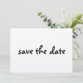 eco sparen de datum save the date (Staand voorkant)