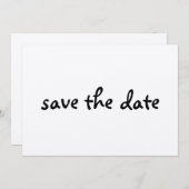 eco sparen de datum save the date (Voorkant / Achterkant)