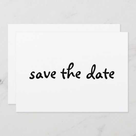 eco sparen de datum save the date (Voorkant / Achterkant)