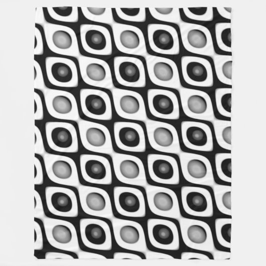 Eco Sphere 8k Seamless Pattern Blanket Fleece Deken (Voorkant)