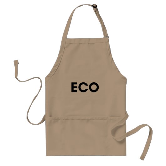 eco standaard schort (Voorkant)