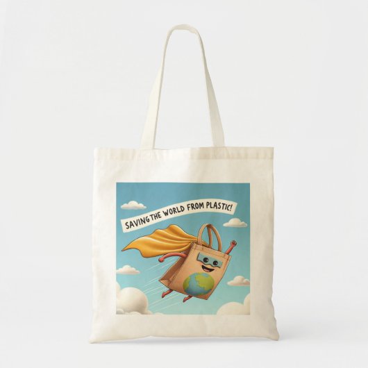 Eco Superhero - Ga groen met stijl Tote Bag (Voorkant)