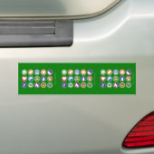 Eco-symbolen Bumpersticker (Op auto)